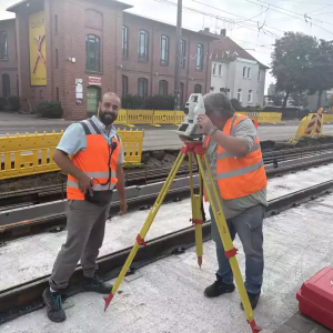 Millimeterarbeit für eine ruckfreie Fahrt – unsere Vermesser im Einsatz
